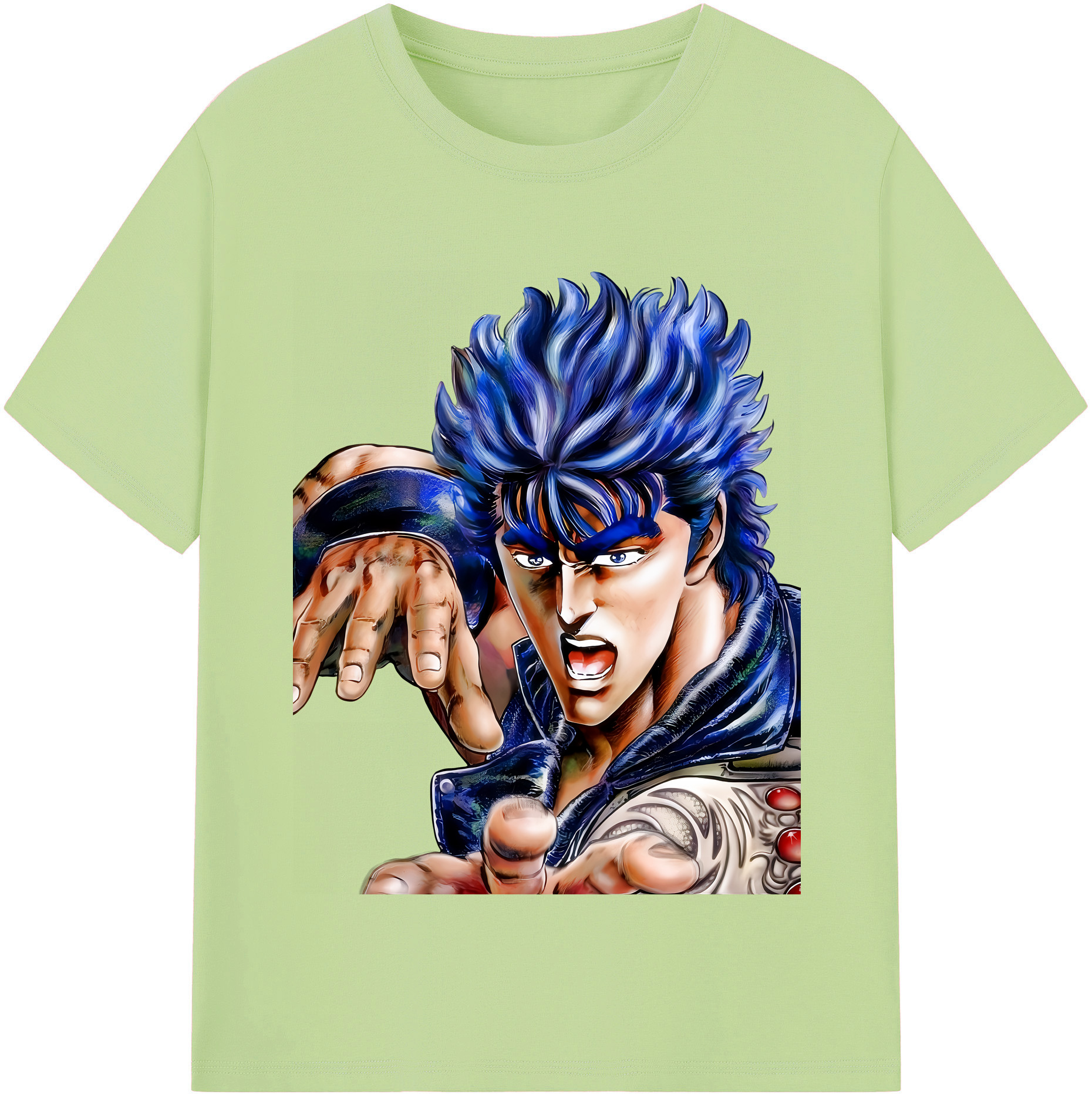 （画像用） 北斗の拳 Fist of the North Star 綿100％半袖Tシャツ（フロントプリント）